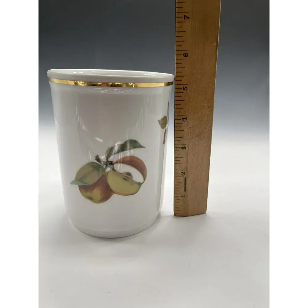 Royal Worcester‎ Evesham Gold Utensil Holder Vintage Vase A24